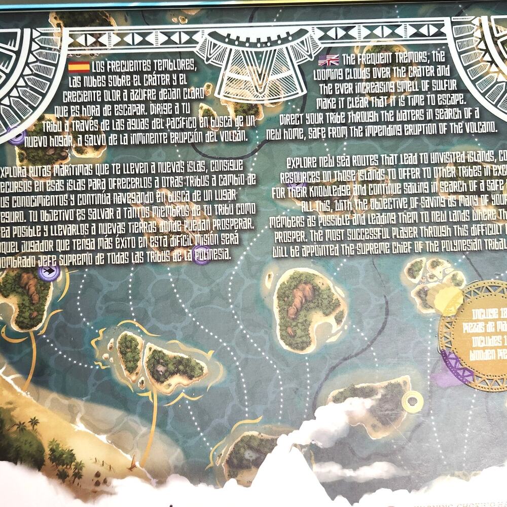 Polynesia Strategy Board Game by Peer Sylvester 2-4 Player Escape the Volcano - Picture 2 of 9